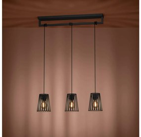 Eglo 390003 - Luster na lanku BOGOTA 3xE27/40W/230V čierna