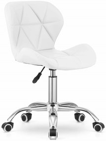 TRENDIE Otočné kreslo z eko kože Manhattan biele