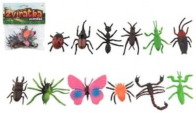 Hmyz / zvieratko mini plast 4 až 8 cm, 12 ks v sáčku