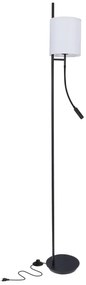 LED Stojacia lampa TOKYO 1xE27/40W/230V + LED/3W čierna/biela