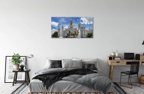 Obraz na plátne Spain Fountain Palace Madrid 125x50 cm