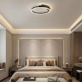 Toolight Toolight, LED stropné svietidlo 50cm, 35W, 4000K, 2000lm, APP1925-C, čierna, OSW-66066