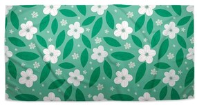 Sablio Uterák Biele kvety s lístkami - 30x50 cm