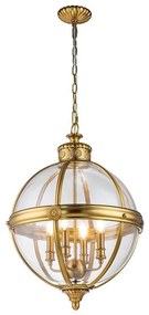Feiss FE-ADAMS-4P-BB - Luster na reťazi ADAMS 4xE14/60W/230V zlatá
