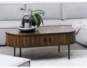 Čierny konferenčný stolík 60x120 cm Nola - Unique Furniture