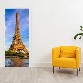 Fototapeta na dvere - Eiffelova veža (95x205cm)