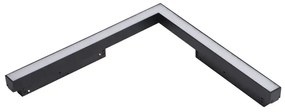 LED svietidlo do lišty Alfa Saga Track Magnetic Corner A 24W 3000K čierne