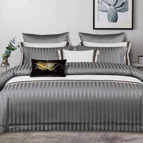 Saténové obliečky KRELA GREY 140x200 cm
