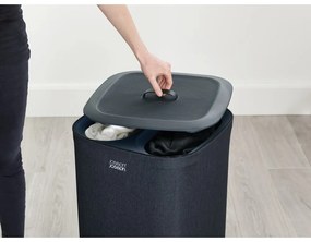 Antracitovosivý látkový kôš na bielizeň 2x30 l Tota – Joseph Joseph