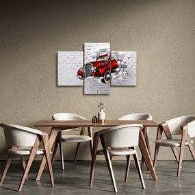 Obraz - Červené auto (90x60 cm)