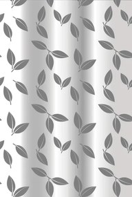 Erga Peva, sprchový záves 180x200cm, polyester, biela-šedá vzor Madison, ERG-08228