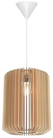 NORDLUX Závesné drevené svetlo ASLAK, 1xE27, 40W, 30cm, okrúhle