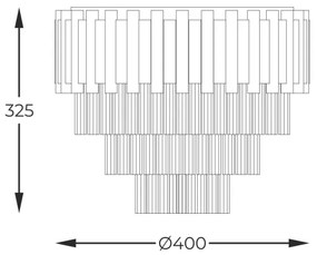 Zuma Line 20149CM - Stropné svietidlo PRIMA 4xE14/40W/230V zlatá