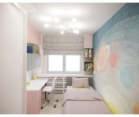 Sollux SL.1443 - Prisadený luster VECTOR 6xE27/15W/230V biela