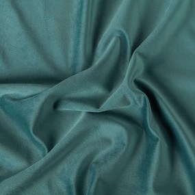 Morský modrý  záves VELVET z mäkkej zamatovej látky  - šité na mieru