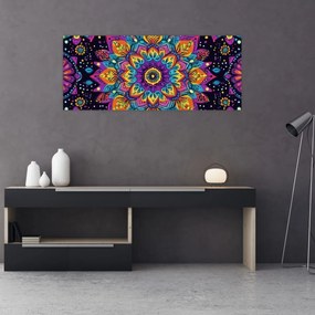 Obraz - Kaleidoskopická mandala (120x50 cm)