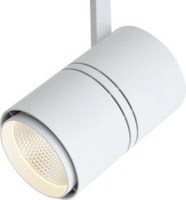 Moderné koľajnicové bodové svietidlo biele pre 3-fázovú koľajnicu vrátane LED - 3-Phase Ruler