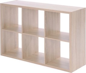 Regál Max, 3x2 priehradky, dub sonoma