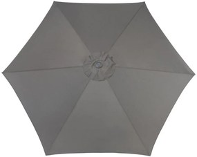 ROJAPLAST Slnečník naklápací, 3 m, sivý