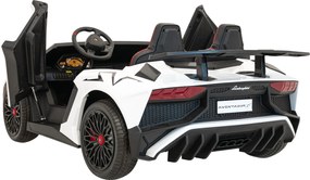 Ramiz Lamborghini Aventador SV batériové auto pre 2 deti Biele