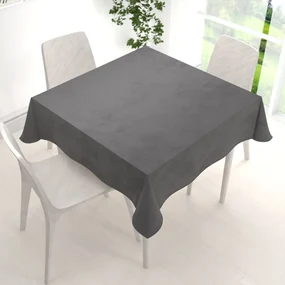 Biante Zamatový štvorcový obrus Velvet Prémium SVP-017 Tmavo sivý 40x40 cm