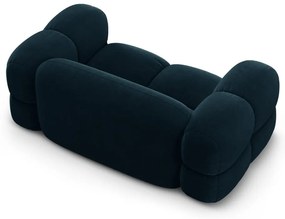 Tmavomodrá zamatová pohovka 180 cm Loretto – Cosmopolitan Design