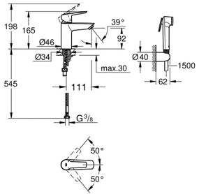 GROHE 231232433 - Umývadlová batéria START DN 15, veľkosť S, čierna