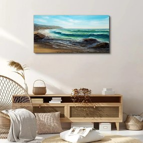 Obraz na plátne pobrežné vlny