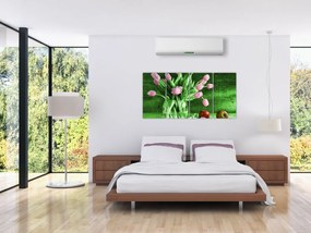 Tulipány vo váze, obraz na stenu