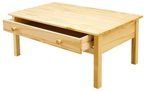 Konferenčný stolík BURU — masív borovica, 100×55×40