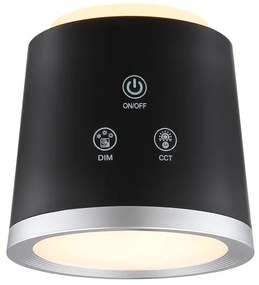 Globo 58454B - LED stmievateľná dotyková stolná lampa MEEYA LED/6W/3,7V čierna