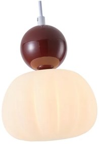 Luster na lanku 1xG9/7W/230V biela/hnedá