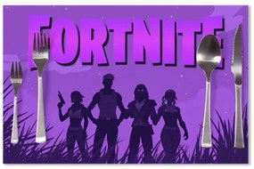 Sablio Prestieranie FORTNITE Fialová silueta: 40x30cm