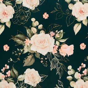 ZÁVES NA PÁSKE ROSE 135X270 CM VZOROVANÁ