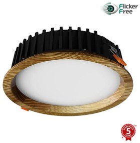 APLED - LED Podhľadové RONDO WOODLINE LED/12W/230V 3000K pr. 20 cm jaseň masív