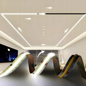 LED páska digitální COB 24V 5m 65W 3000K 1170lm digitální efekt tekoucí vody