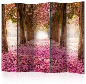 Paraván - Pink Grove II [Room Dividers] Veľkosť: 225x172, Verzia: Jednostranný