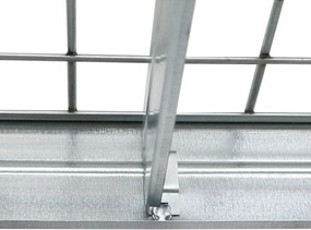 Kovové regály RIVET PRO 252x90x60 oceľová mriežka 5 úrovní pozinkovaná