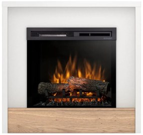 Elektrický krb Klar 23 biely/dub