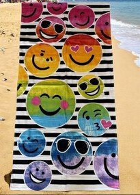 Osuška FUNNY SMILEYS  Froté Bavlna 320 gr. 140x70 cm
