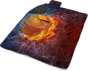 Sablio Plážová deka Basketbalová lopta: 200x140 cm