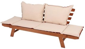 Záhradná lavica z eukalyptového dreva Garden Pleasure Fortuna