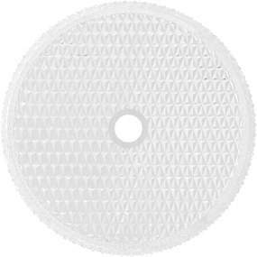 Mexen Aura, sklenené umývadlo na dosku, 39 x 39 cm, číra, 24013900