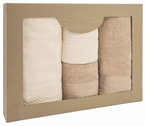 BAVLNENÉ UTERÁKY SOLANO SADA 2 KS 50X90 CM, 2 KS 70X140 CM VIACFAREBNÁ