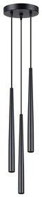 Sollux SL.1463 - Luster na lanku BLISS 3xG9/8W/230V čierna