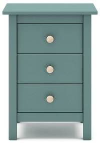 Detský nočný stolík z borovicového dreva v petrolejovomodrej farbe Max - Marckeric