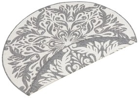NORTHRUGS - Hanse Home koberce Kusový koberec Twin Supreme 103416 Madrid grey creme – na von aj na doma - 140x140 (priemer) kruh cm