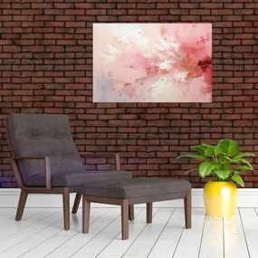 Obraz - Ružový abstrakt (90x60 cm)