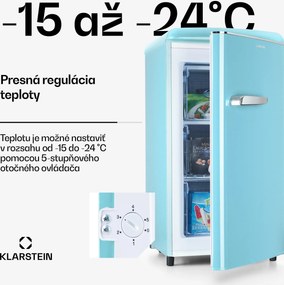 Klarstein Laika 60L mraznička 60 l 3 zásuvky teplota: -18 až 0 °C