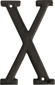 Nástenné kovové písmeno X - 13 cm